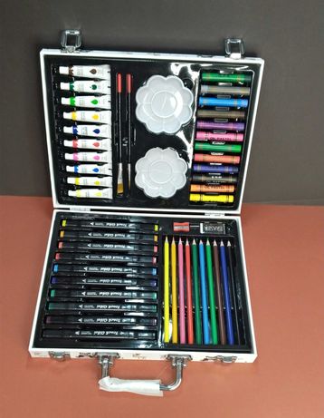 Детский набор для творчества карандаши маркеры краски 48 пред.
