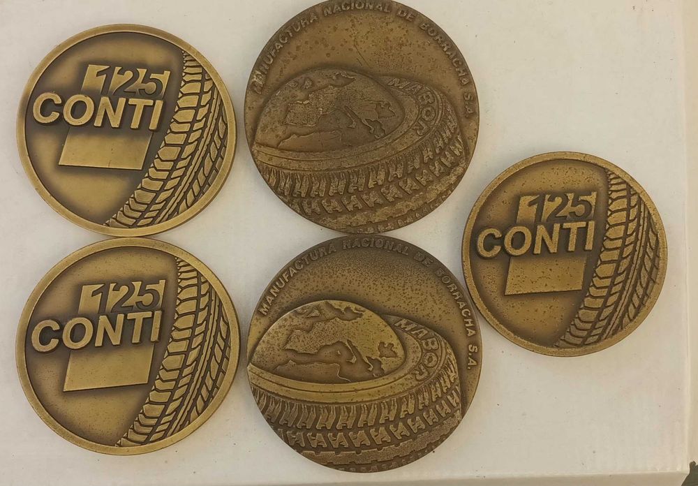 Medalhas em bronze Mabor general e Continental