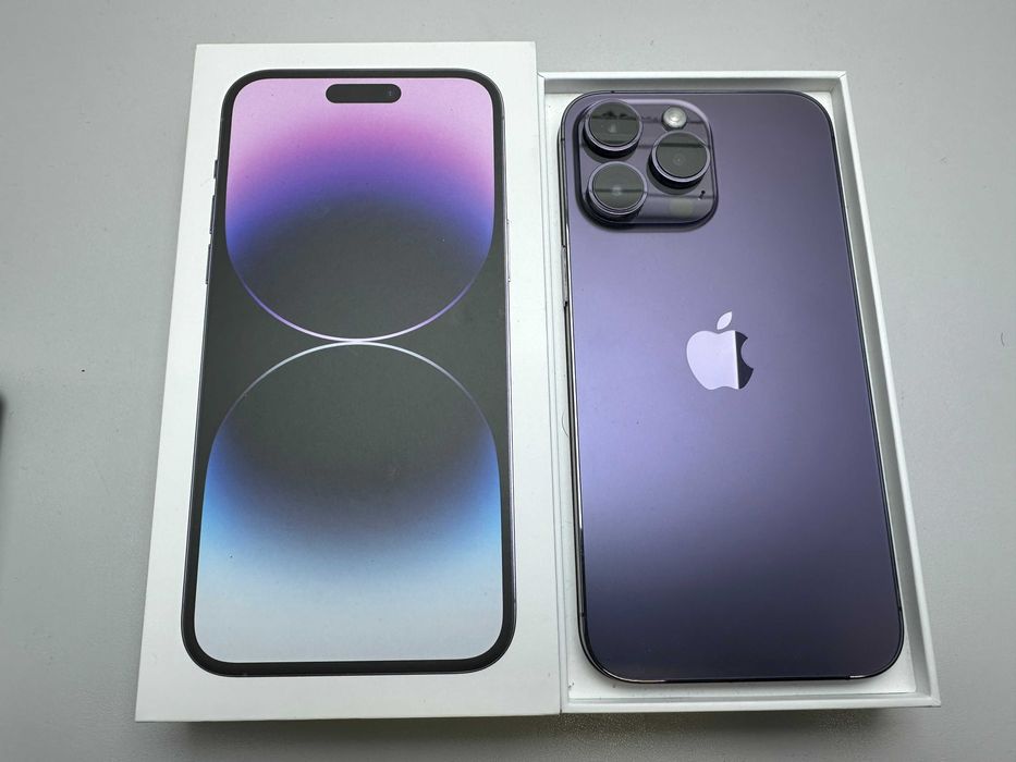 iPhone 14 Pro Max 128GB 100%/Deep Purple/ Stan IDEALNY!/ Sklep wrocław