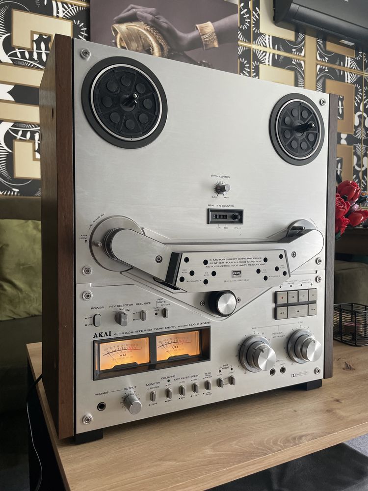 Magnetofon Szpulowy Akai GX-635DB/Komplet/Prywatna Kolekcja*Nowa Sól*