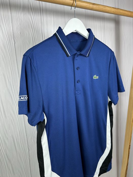 Lacoste Sport поло з красивим дизайном Оригінал! Розмір М
