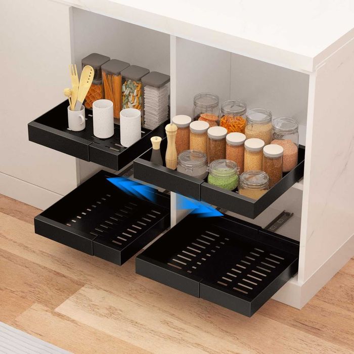 Nowa szafka / półka / organizer /wysuwana /teleskopowa /czarna !A1322!