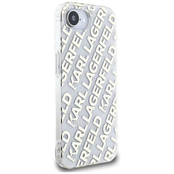 Etui Karl Lagerfeld IML Repeat Logo na iPhone 16e - złote