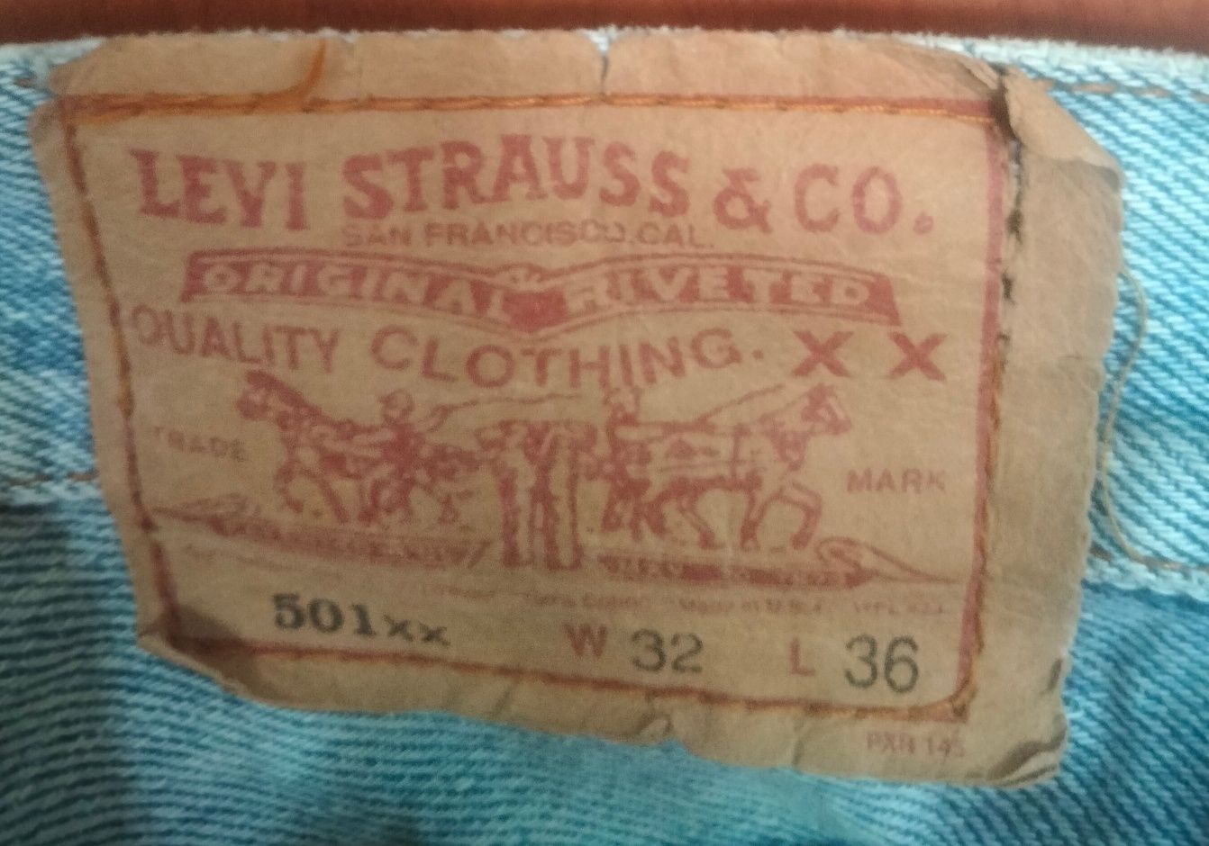 Calças de Ganga Levis Strauss 501