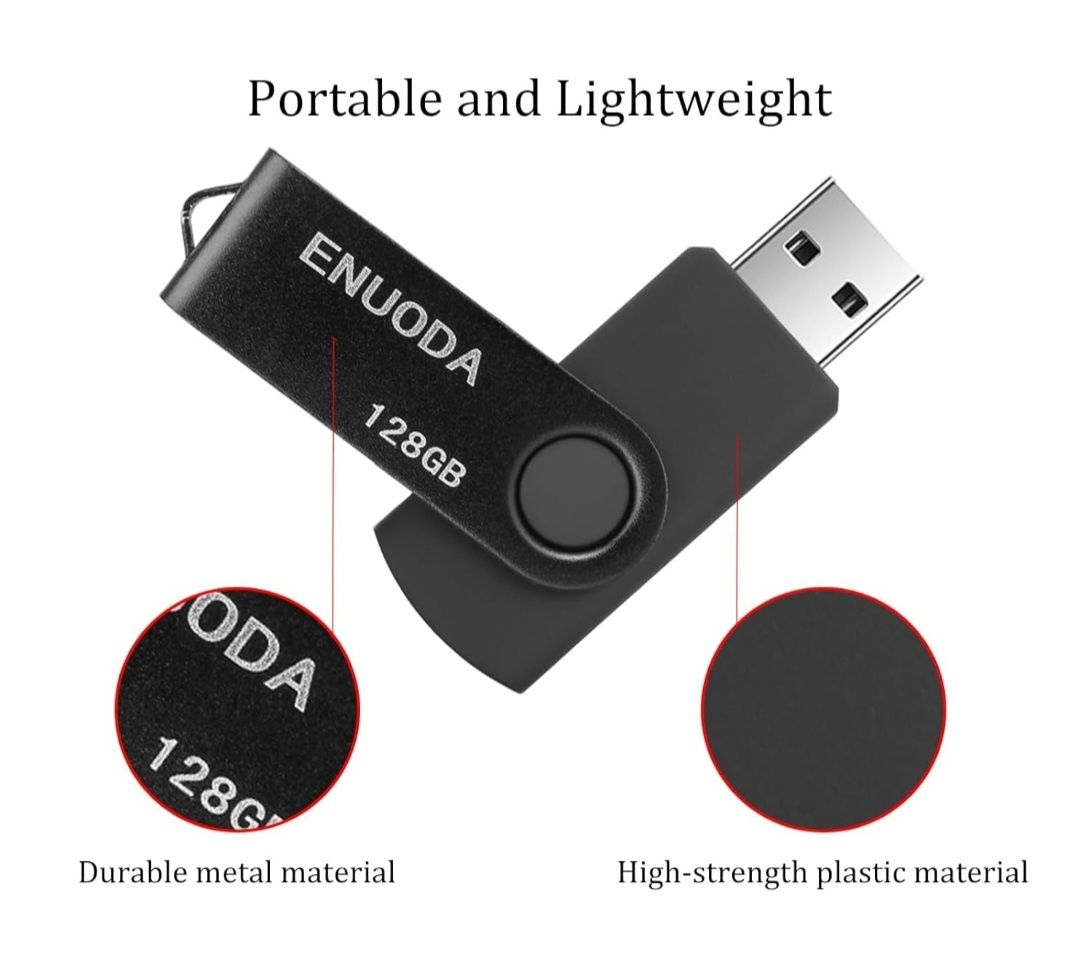 ENUODA Pamięć USB 128 GB USB 2.0 Pendrive