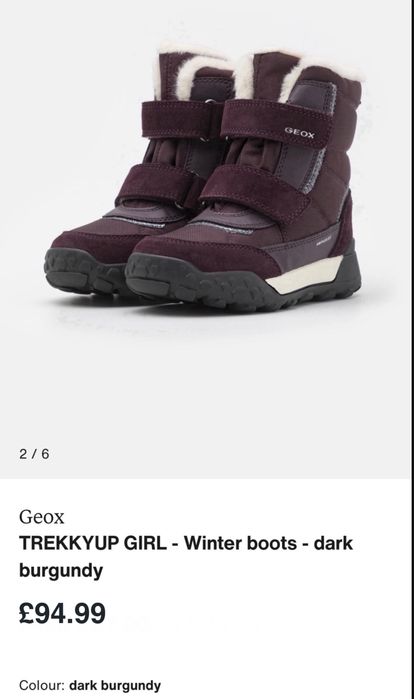 Зимові черевики зимние ботинки для дівчинки Geox 31 розмір 20см