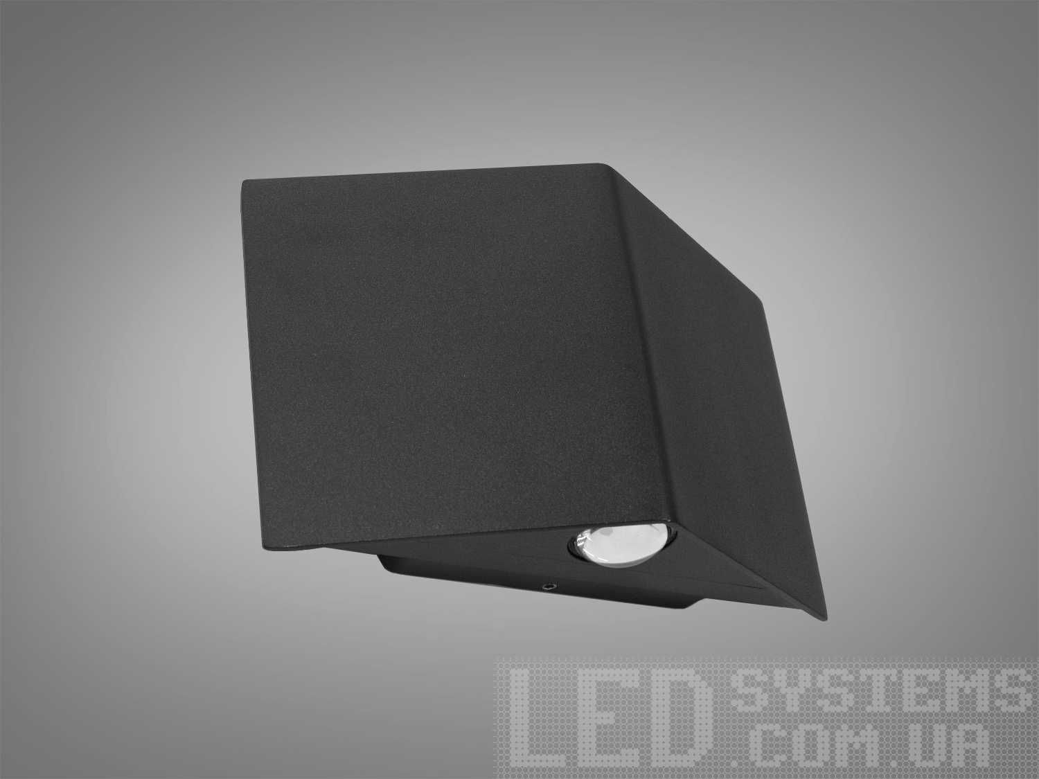 Накладна архітектурна LED підсвітка, білий/чорний, 6Вт HS8159-6W