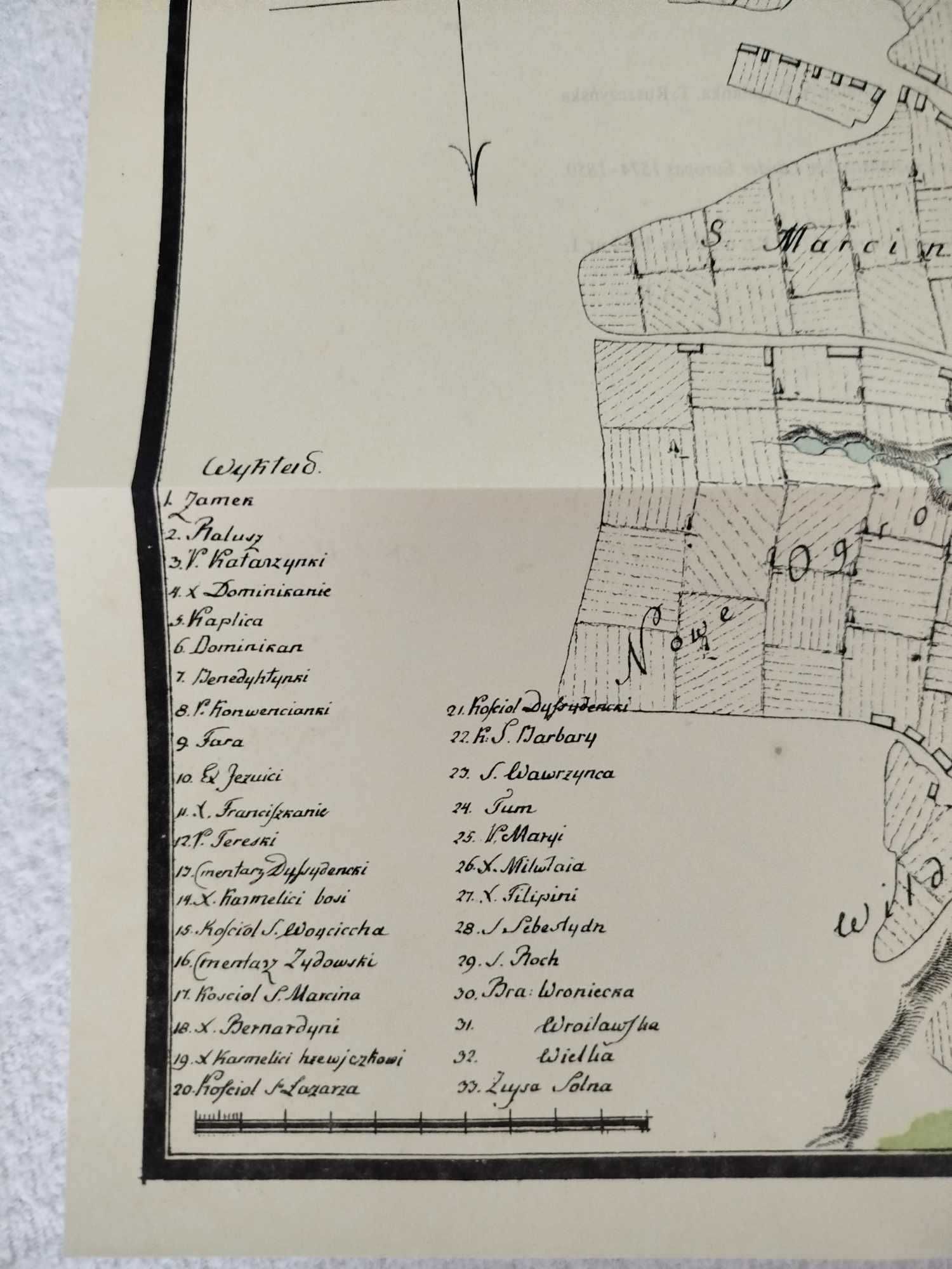 mapa Sytuacja Miasta Poznania wyrys. 1787, PWN Warszawa Poznań 1988
