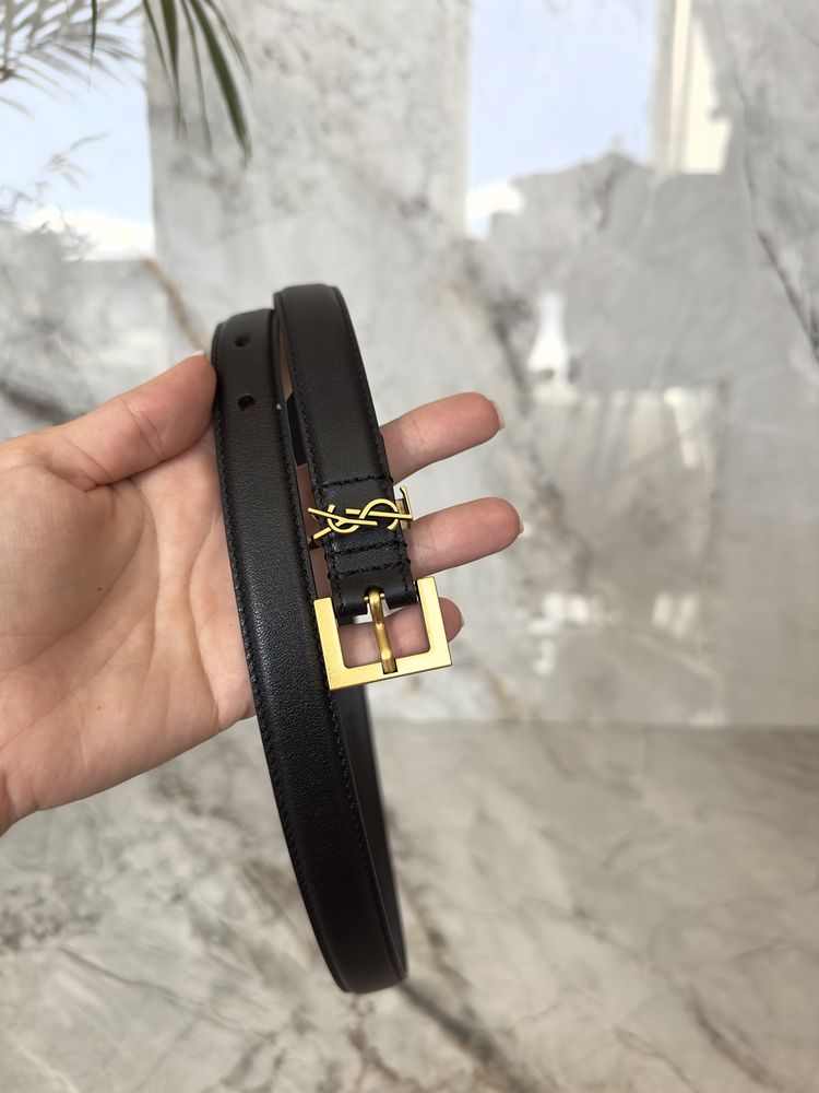 Ремінь ysl monogram 2см, Yves Saint Laurent, ремень ив сен лоран, пояс