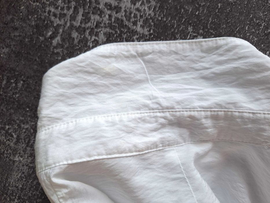 Biała Sukienka Koszulowa H&M Wiązanie z przodu S/M wiskoza