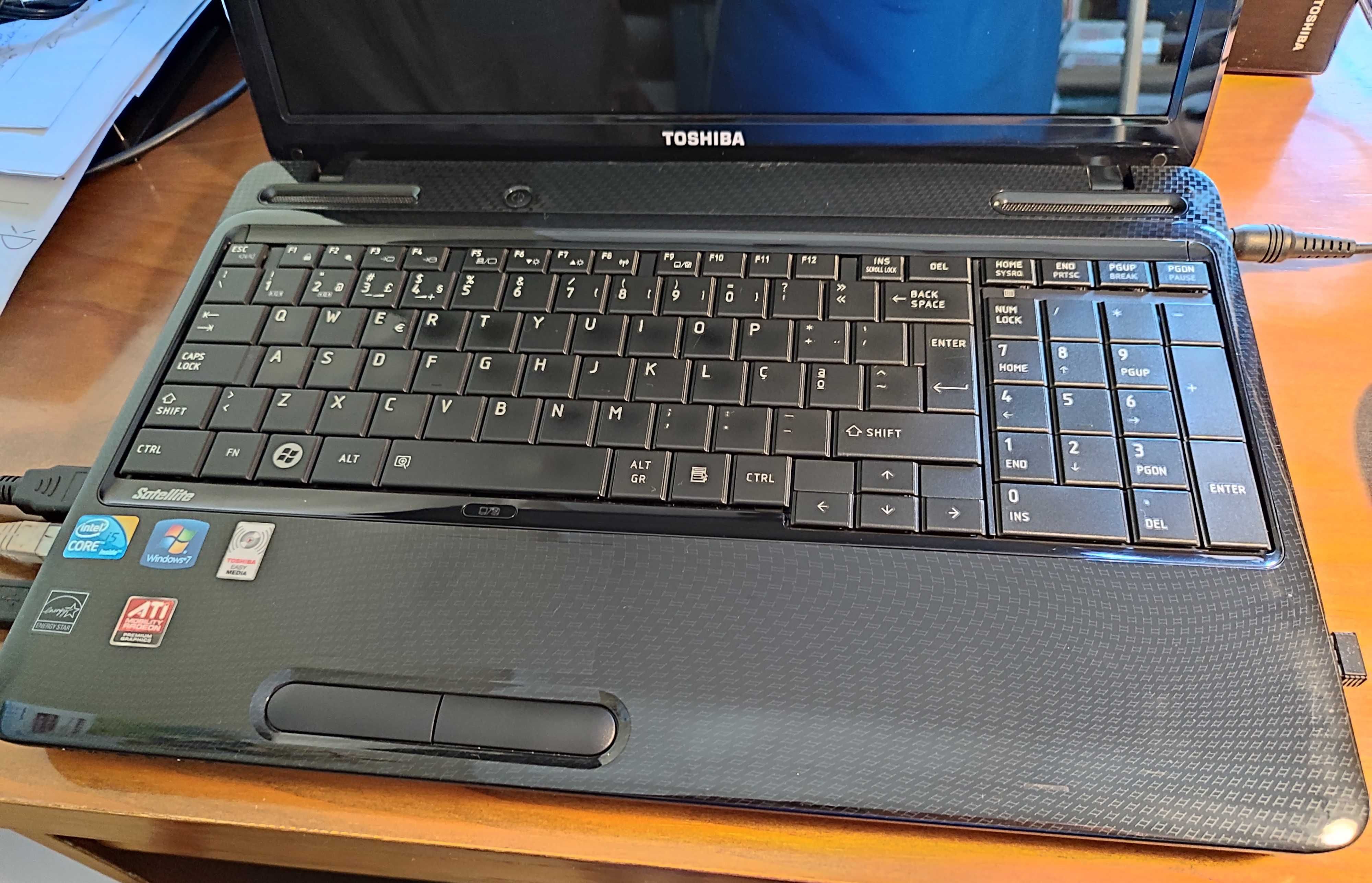 Toshiba satellite  L650-1EQ core i5 - Avariado para peças