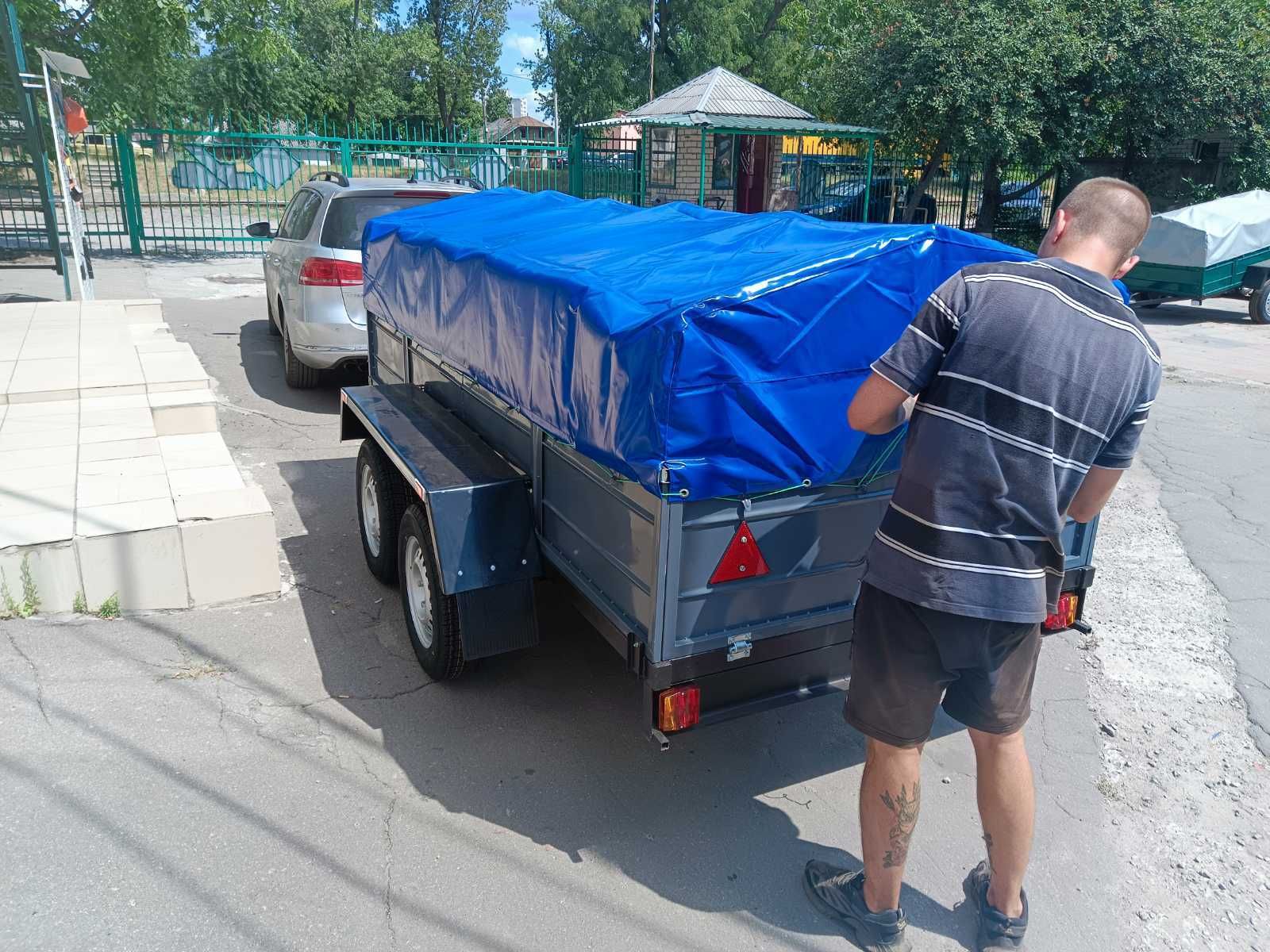 Прицеп двухосный максимальный размер новый для ЗСУ минимальная цена