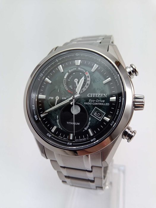 Титановый лунник Citizen EcoDrive BY1010-57X вечник сапфир радиосигнал