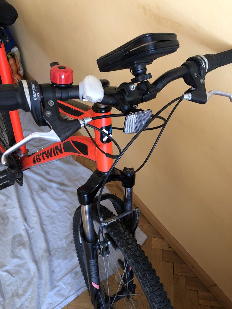 Rower B-Twin Rockrider 340 pomarańczowy
