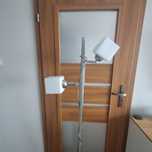 Lampa stojaca srebna