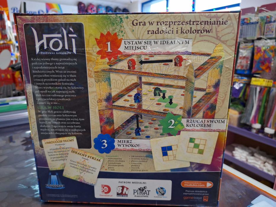 Gra planszowa  HOLI. Festiwal Kolorów