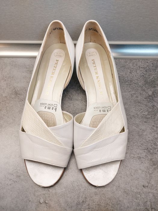 Peter Kaiser czółenka bez palców roz.39 baleriny, skóra