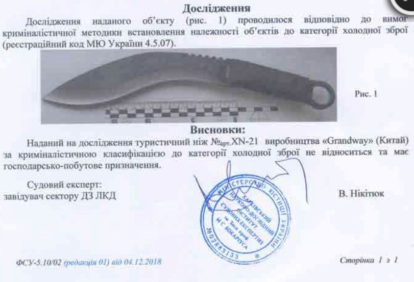 Кукри нож нескладной черный с необычным клинком