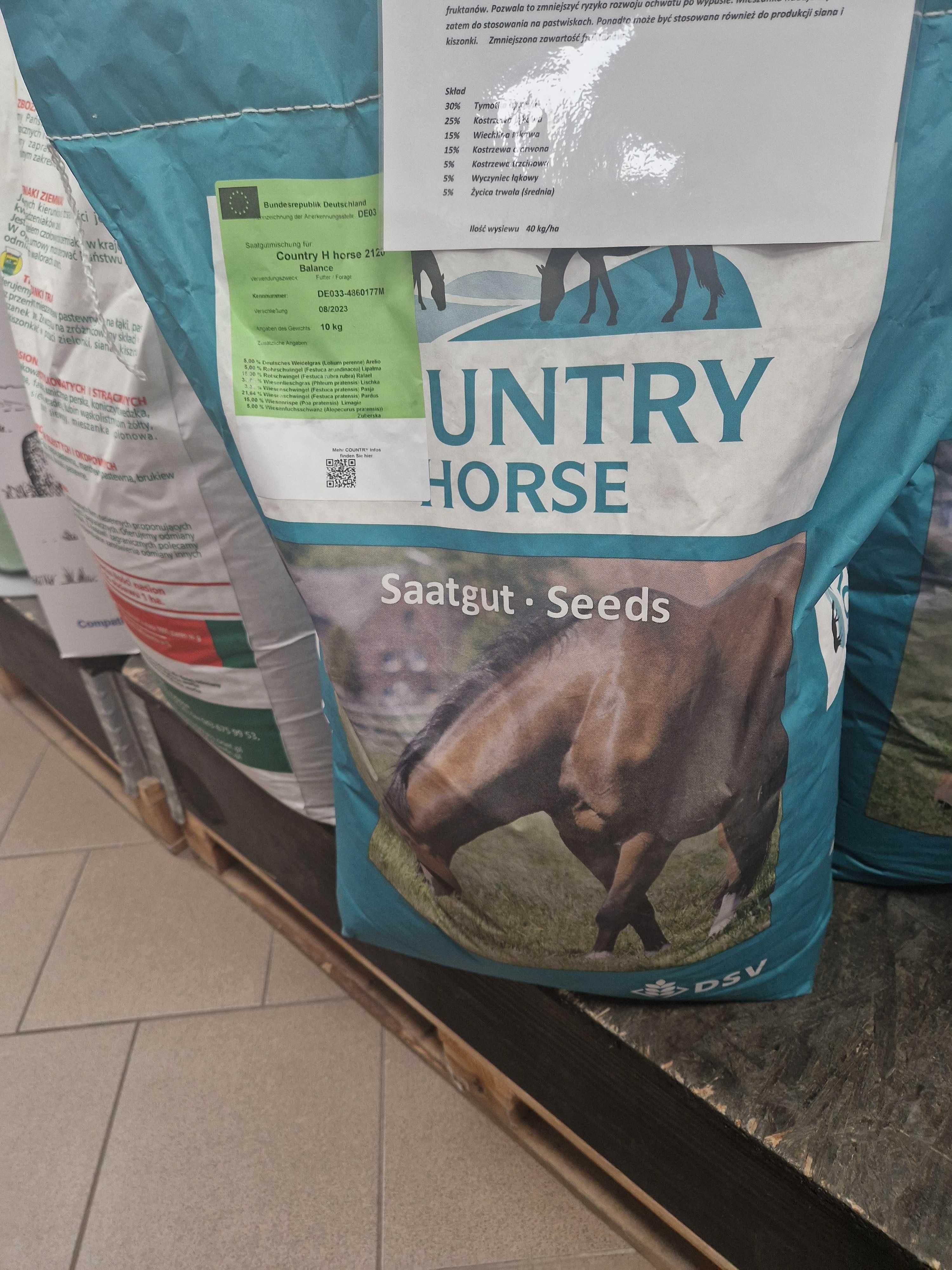 Country Horse 2120 mieszanka na pastwiska  dla koni 10kg