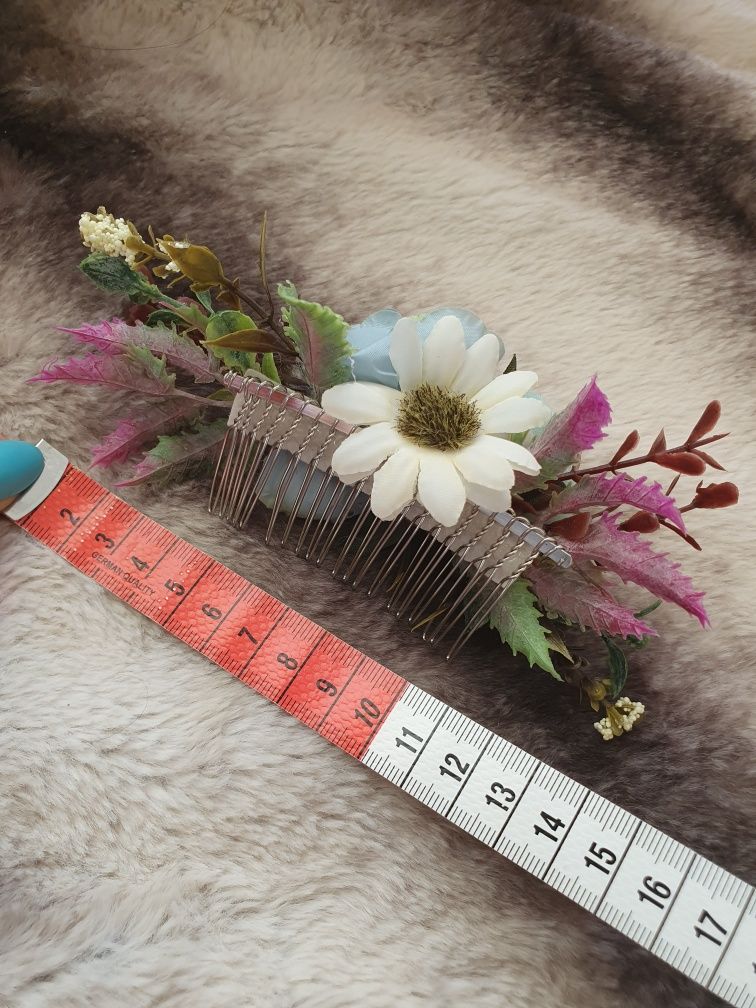 Boho grzebyczek do włosów, 15 cm
