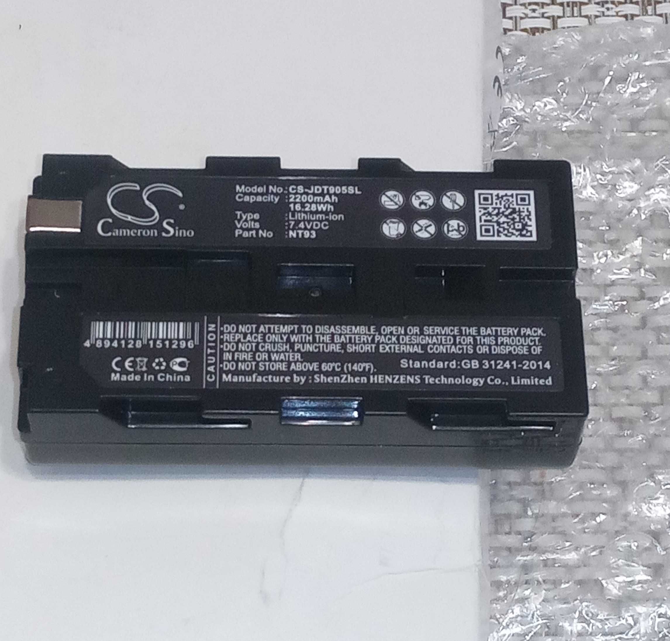 Bateria Cameron Sino CS-JDT905SL do JDSU Validator testery LAN