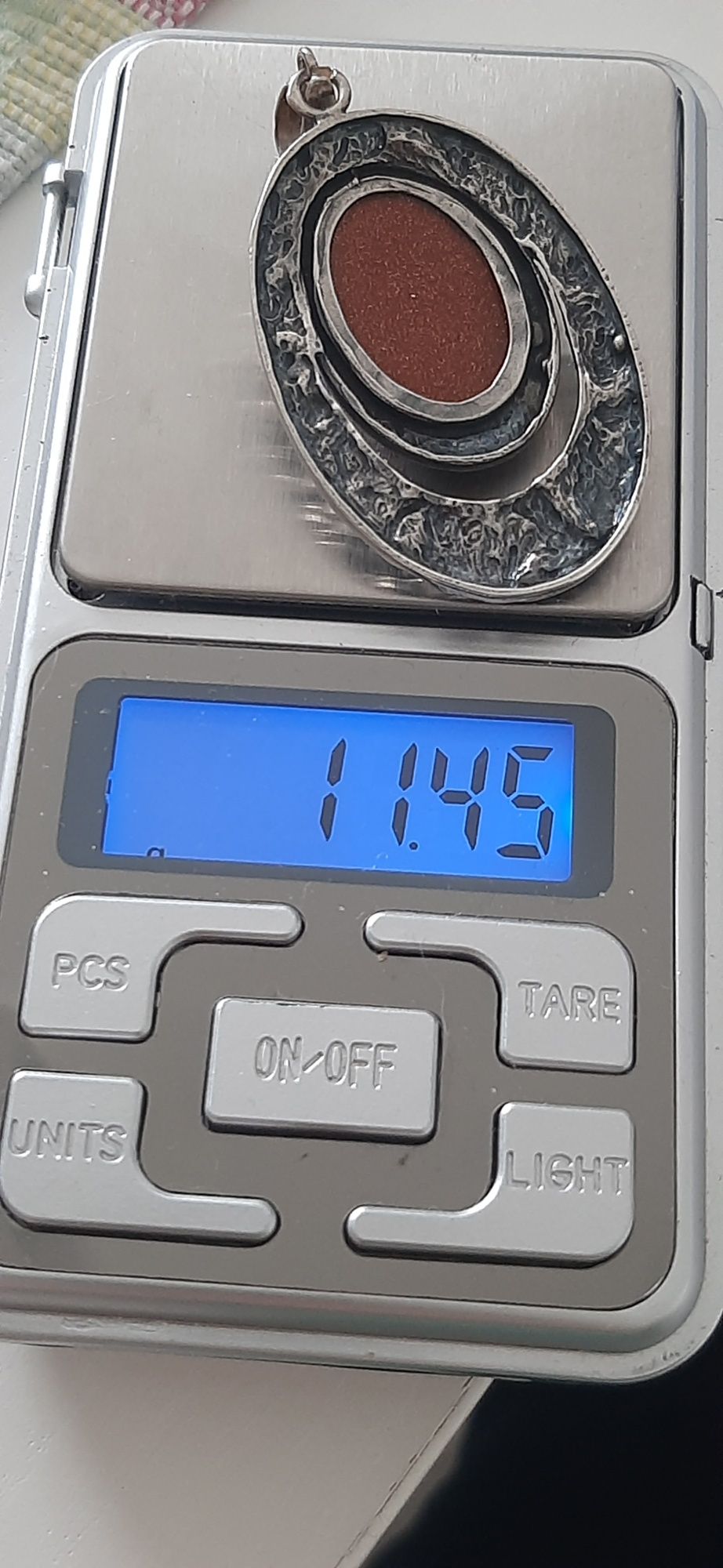 Mega srebrny wisior piasek pustyni 11,45g