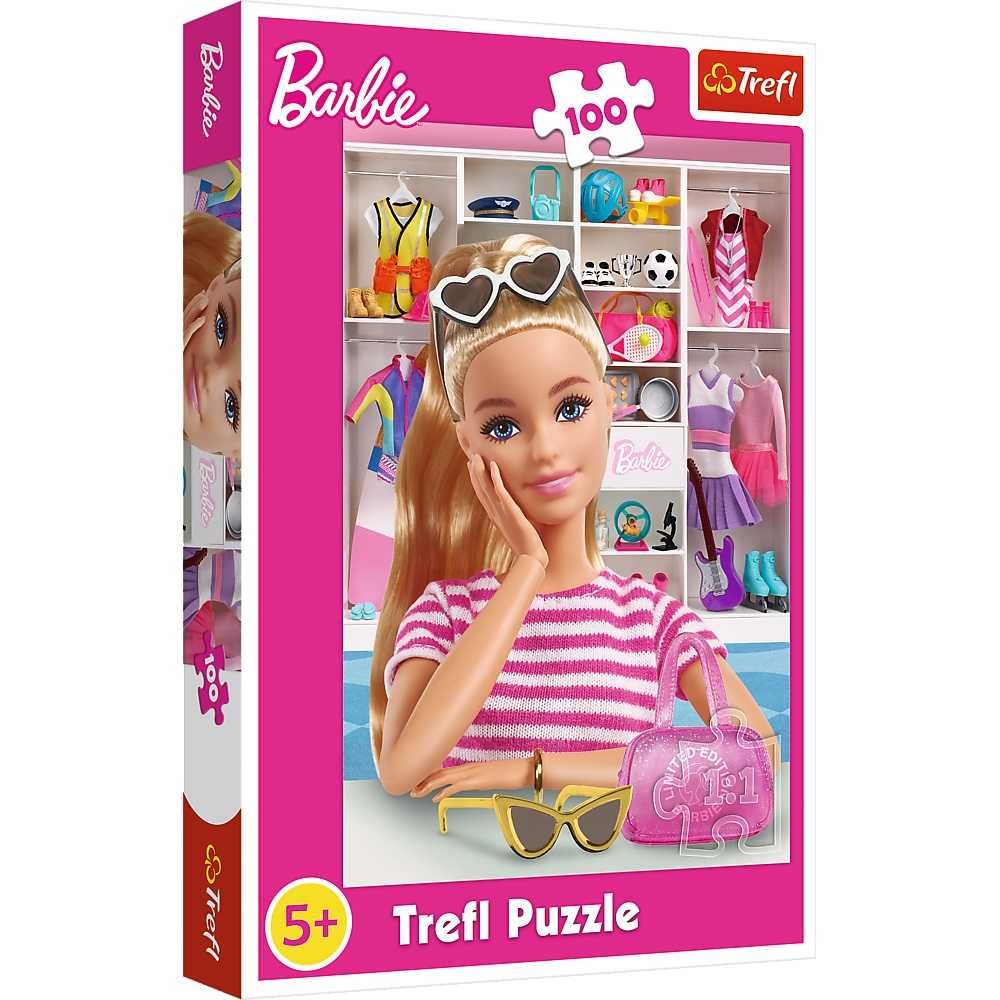 Trefl Puzzle 100 el. Poznaj Barbie 16458