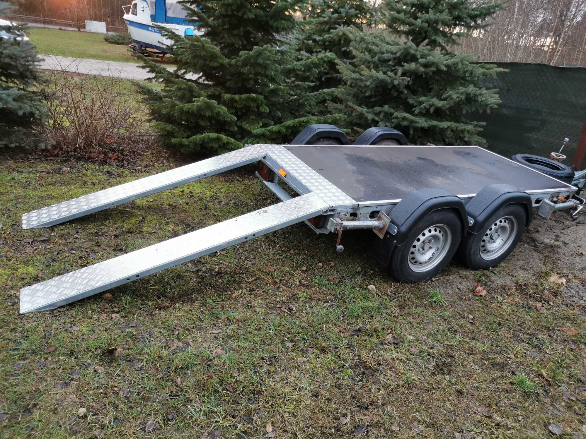 Laweta platforma przyczepa 2000kg do Quada , mini koparki mocna