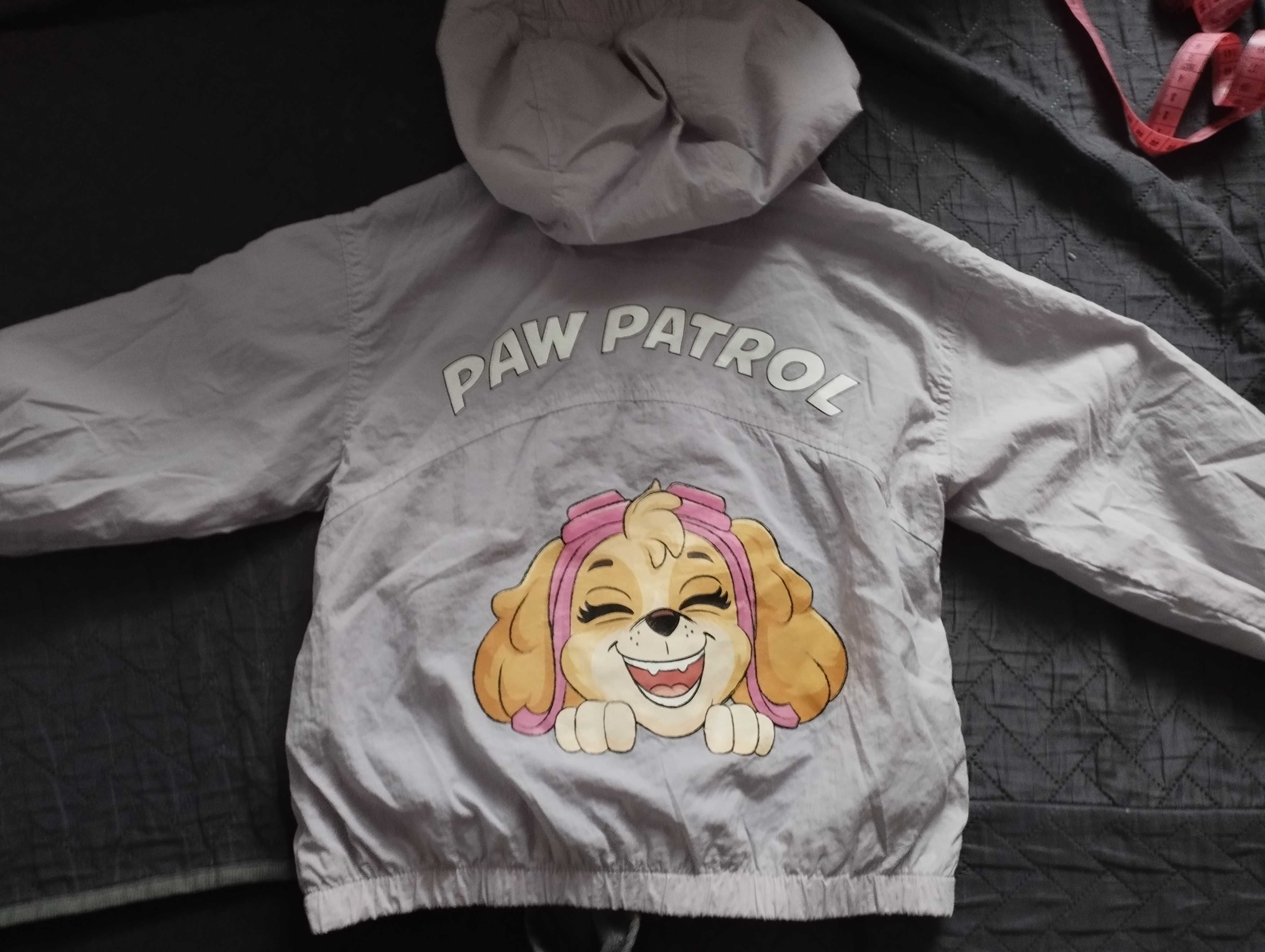 Kurtka, wiatrówka dla dziewczynki f. ZARA Psi Patrol, roz. 98