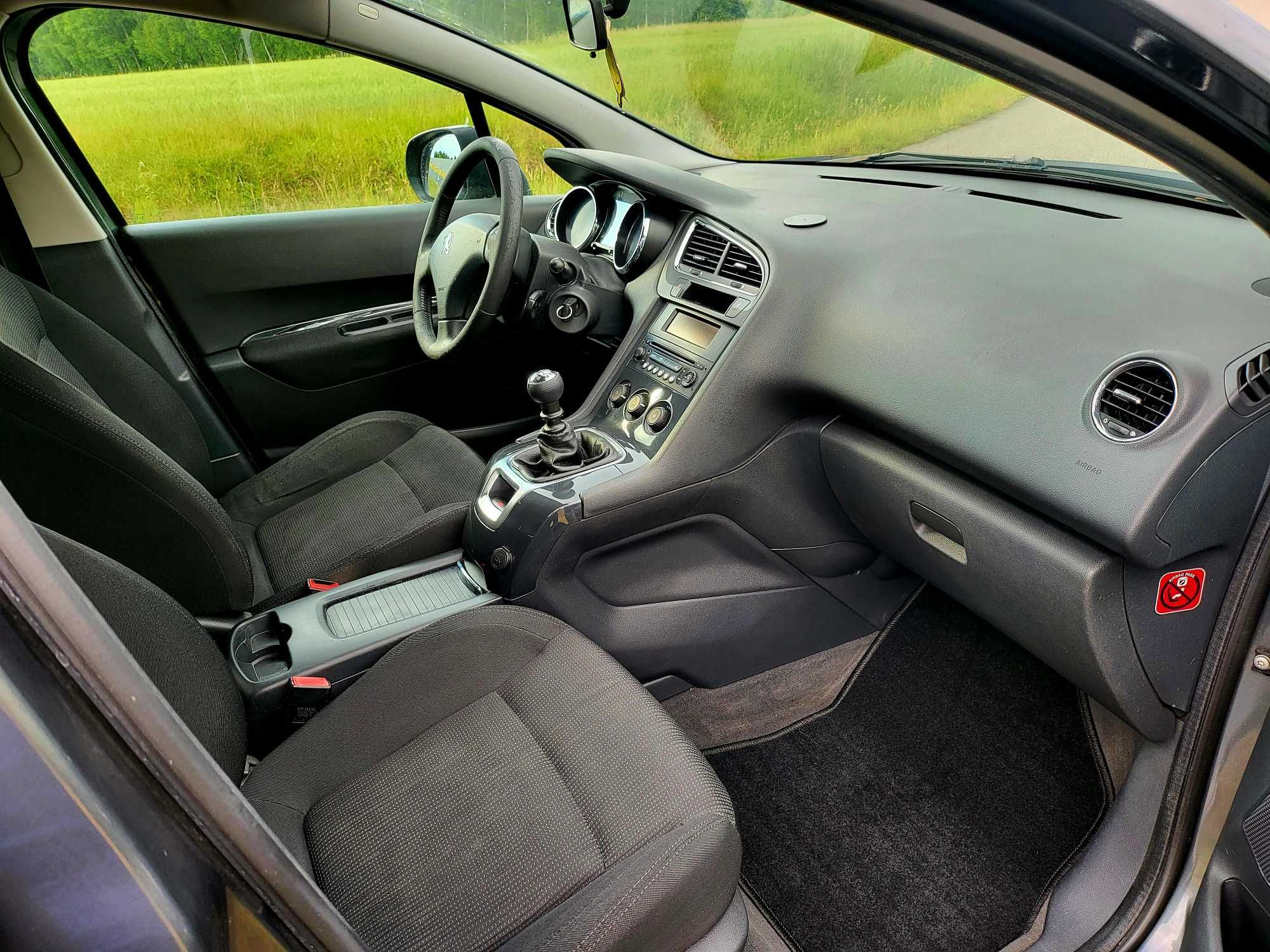 PEUGEOT 5008 1.6 hdi klima 6bieg  Salon Polska 1 właś ZAR.W POLSCE