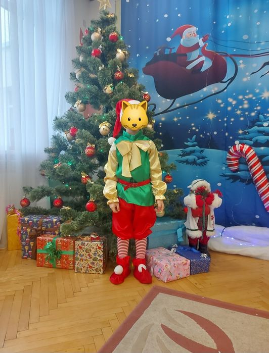 Дитячий костюм гнома з атласу