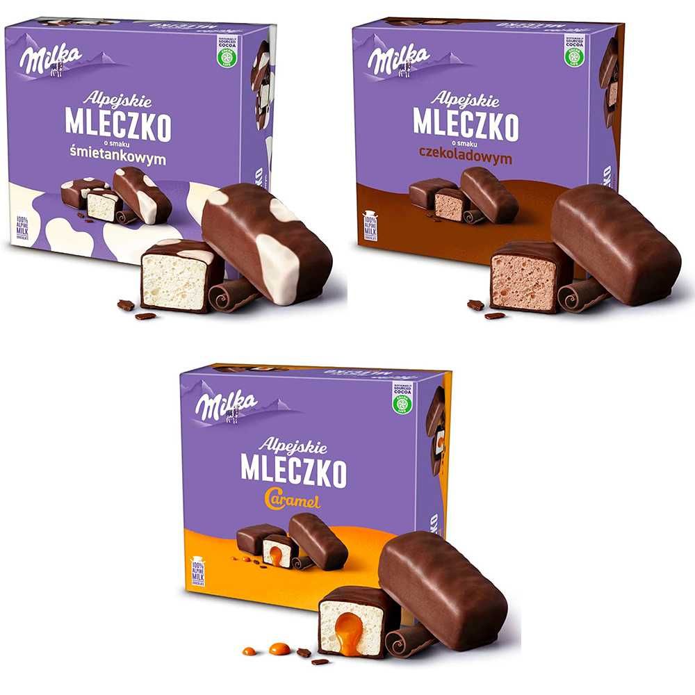 Цукерки Пташине молоко Milka Alpejskie Mleczko, 330 г