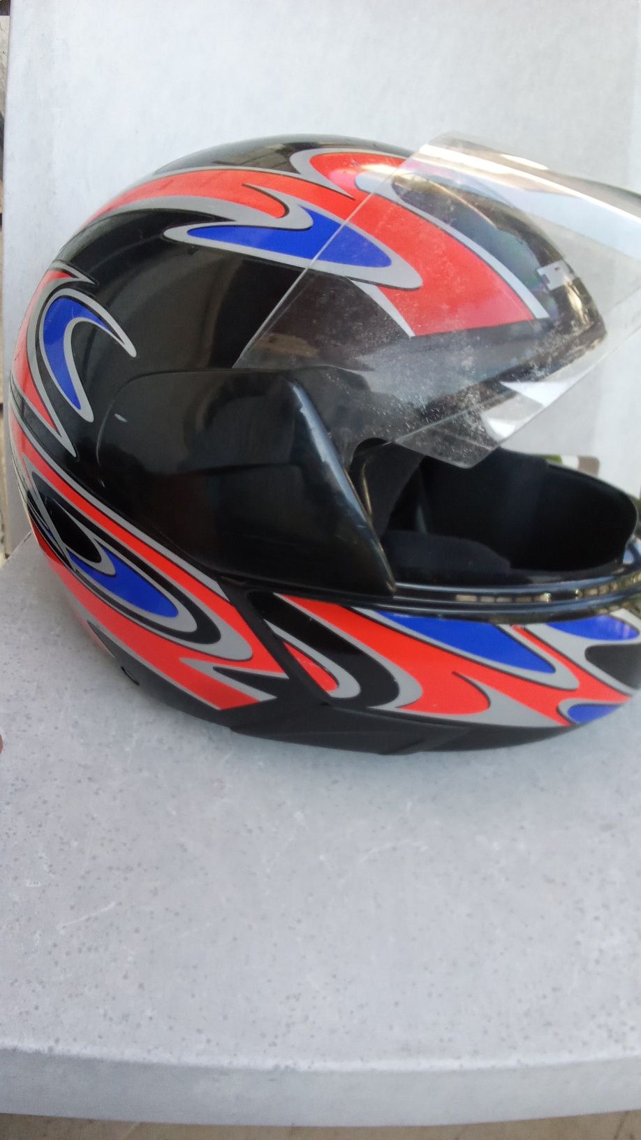 CAPACETE MOTO Rex Adulto. Com Visor e 3 Fotos.