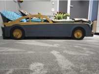 Łóżko  chłopięce auto /samochód /sklejka/z materacem hevea  160x80