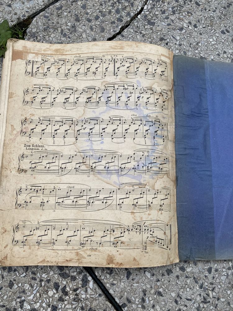 Nuty Album Steingraber 1891 pianoforte Bach Mozart Bethoven Schubert