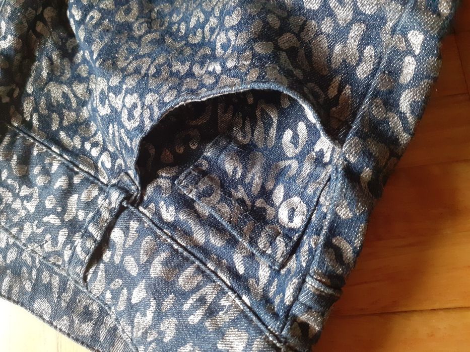 Shorts de ganga com padrão de leopardo