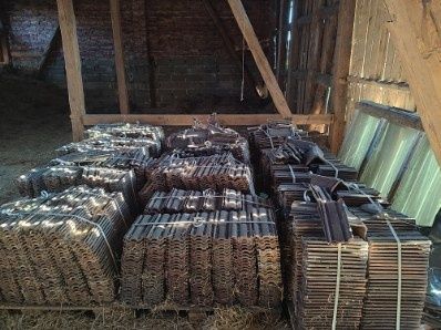 Dachówka ceramiczna poniemiecka rozbiórkowa