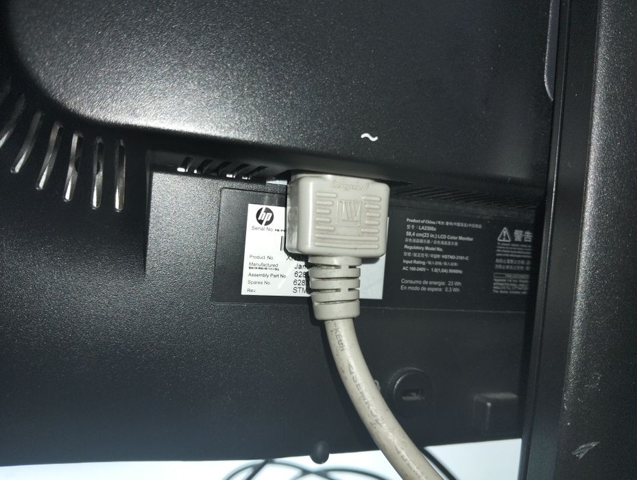HP Compaqu LA2306x Monitor LED DVI D-sub Display