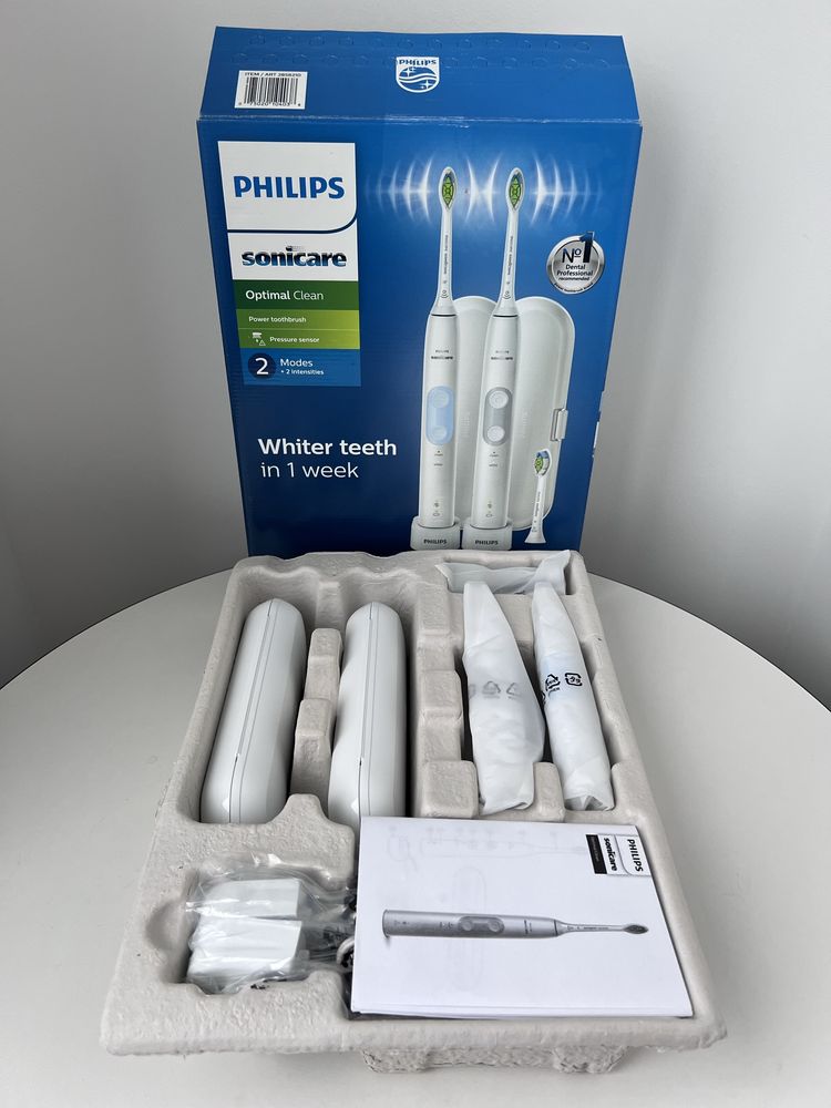 Набір звукових зубних щіток PHILIPS Optimal Clean 5100 HX6829/75