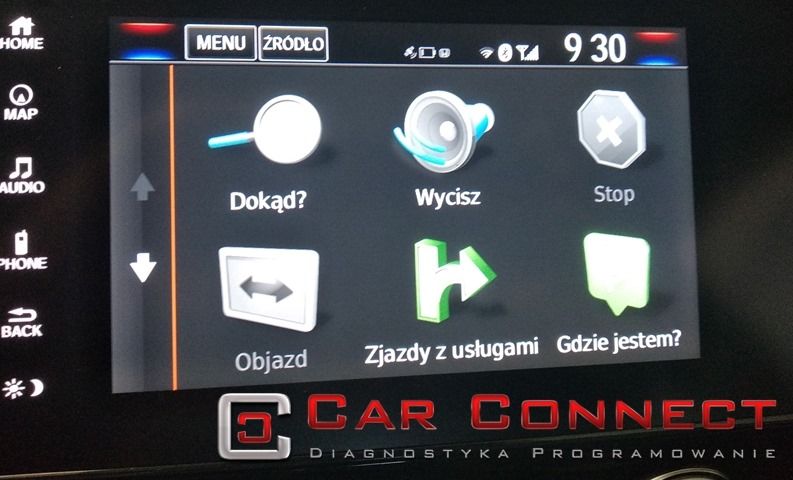 Honda polskie menu język polski Android z USA Kanada konwersja zmiana