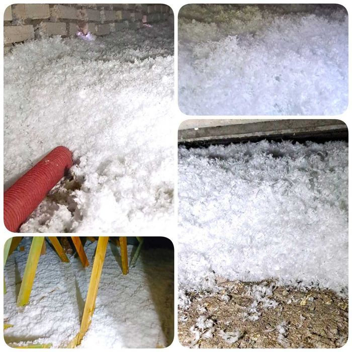 Ocieplenie poddasza celulozą oraz pianą PUR. Termowizja