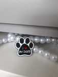 Przypinka pin łapka I love my dogs