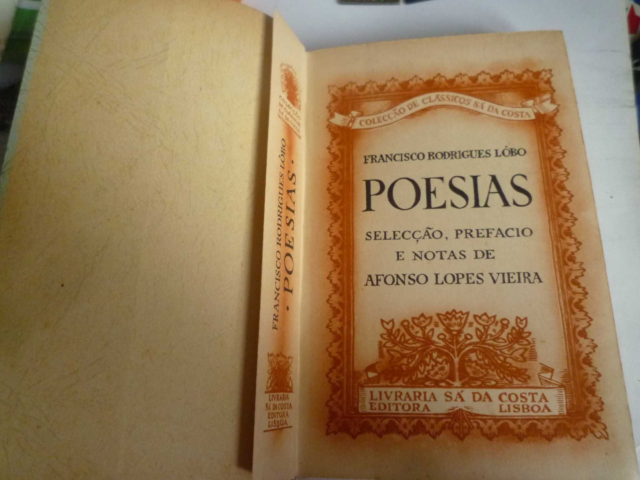 Raro-Francisco Rodrigues Lobo Poesia Prefácio Afonso Lopes Vieira 1940