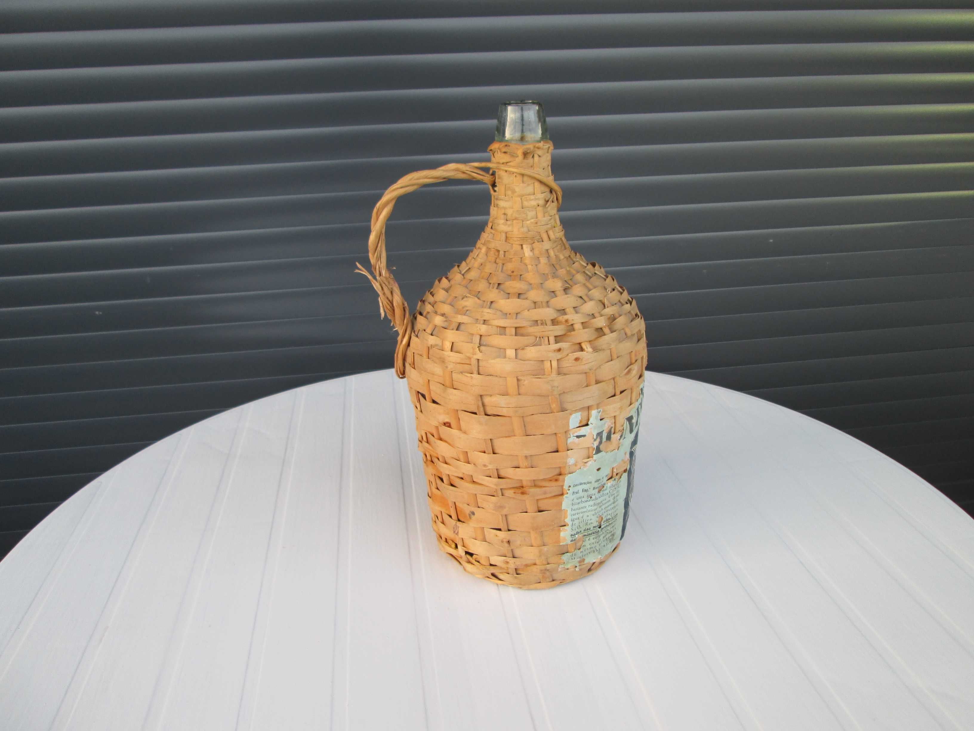 Garrafão de Vidro Empalhado de 5 Litros para Decoração