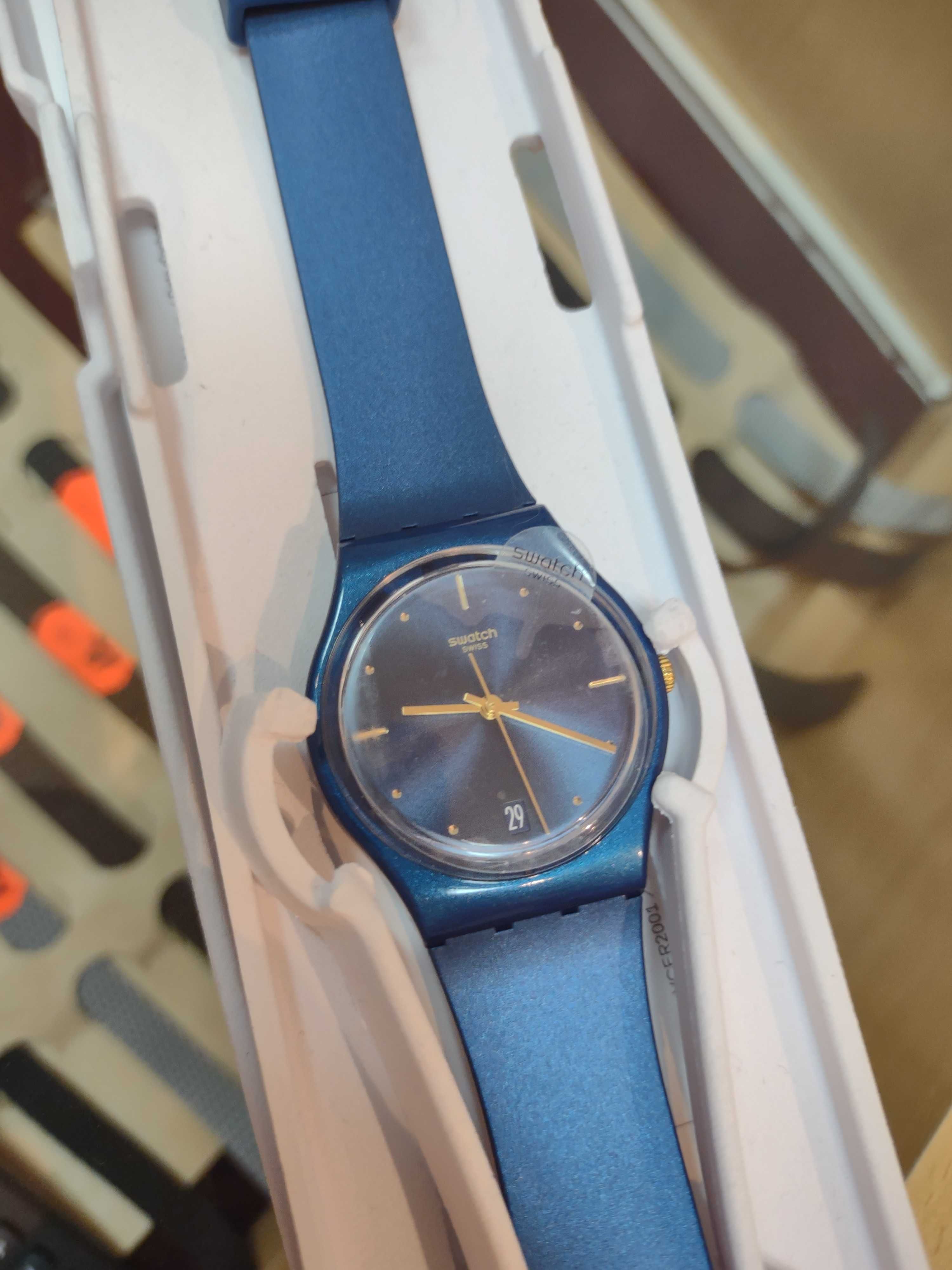 Zegarek damski/unisex Swatch PEARLYBLUE GN917