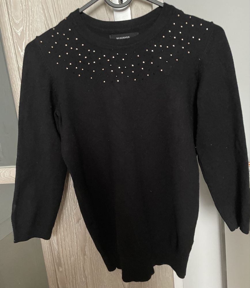 Czarny sweter damski S