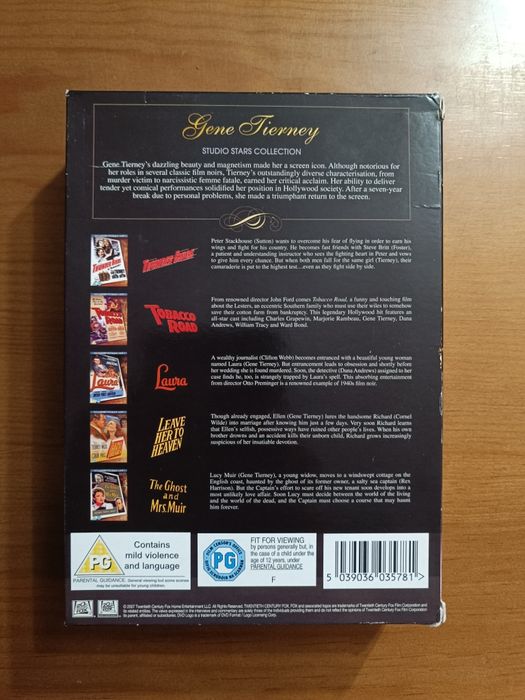Colecção Gene Tierney - 5 Clássicos em DVD (portes grátis)