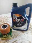 Oleo de motor e filtro de oleo Elf 5w40