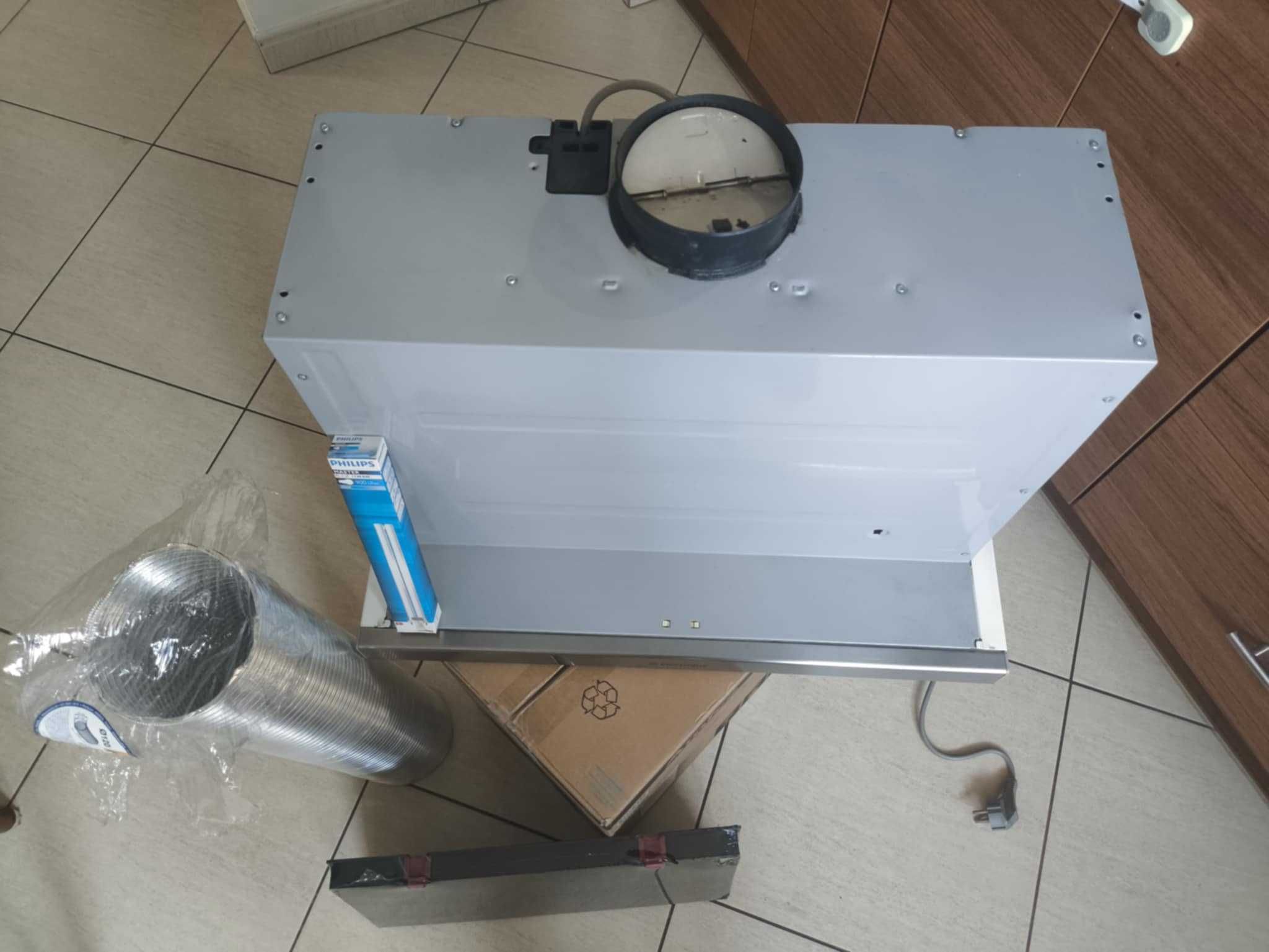 Okap podszafkowy teleskopowy ELECTROLUX EFP636X INOX 2 silniki + AKCES