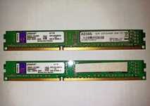 Память 2шт ОЗУ для ПК DDR3 2Gb + 2Gb тестирована Kingston